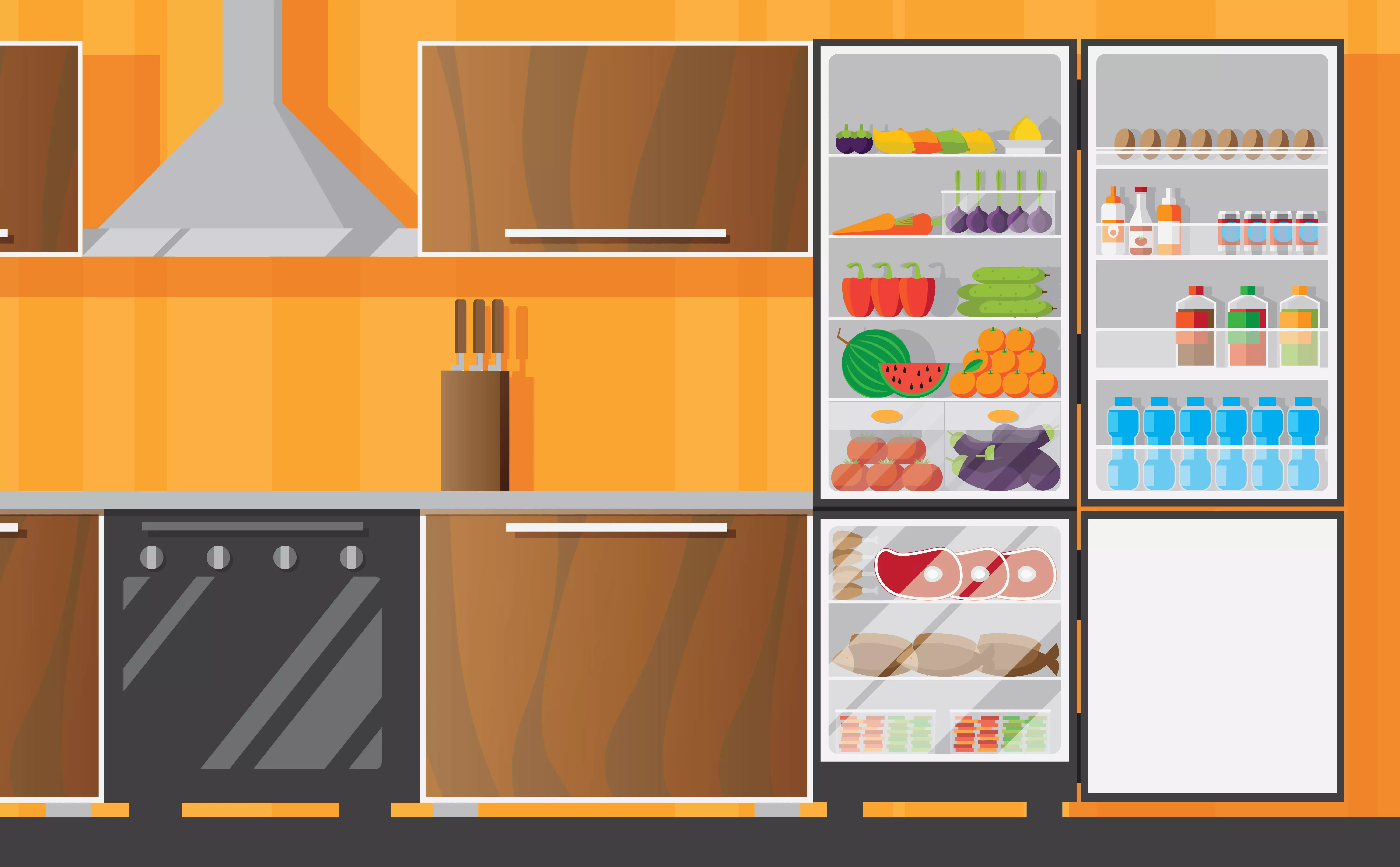 Замена терморегулятора холодильник забитый продуктами